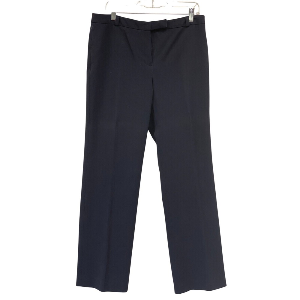 Charter‎ Club Petite Bi-Stretch Straight Leg Navy Blue Career Pants